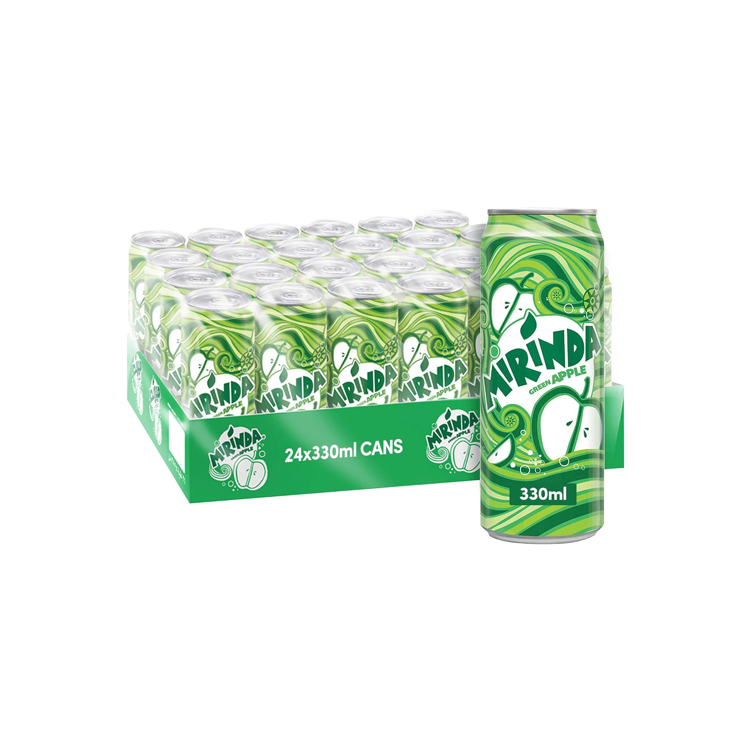 Mirinda Green Apple Tin 330 milliliters