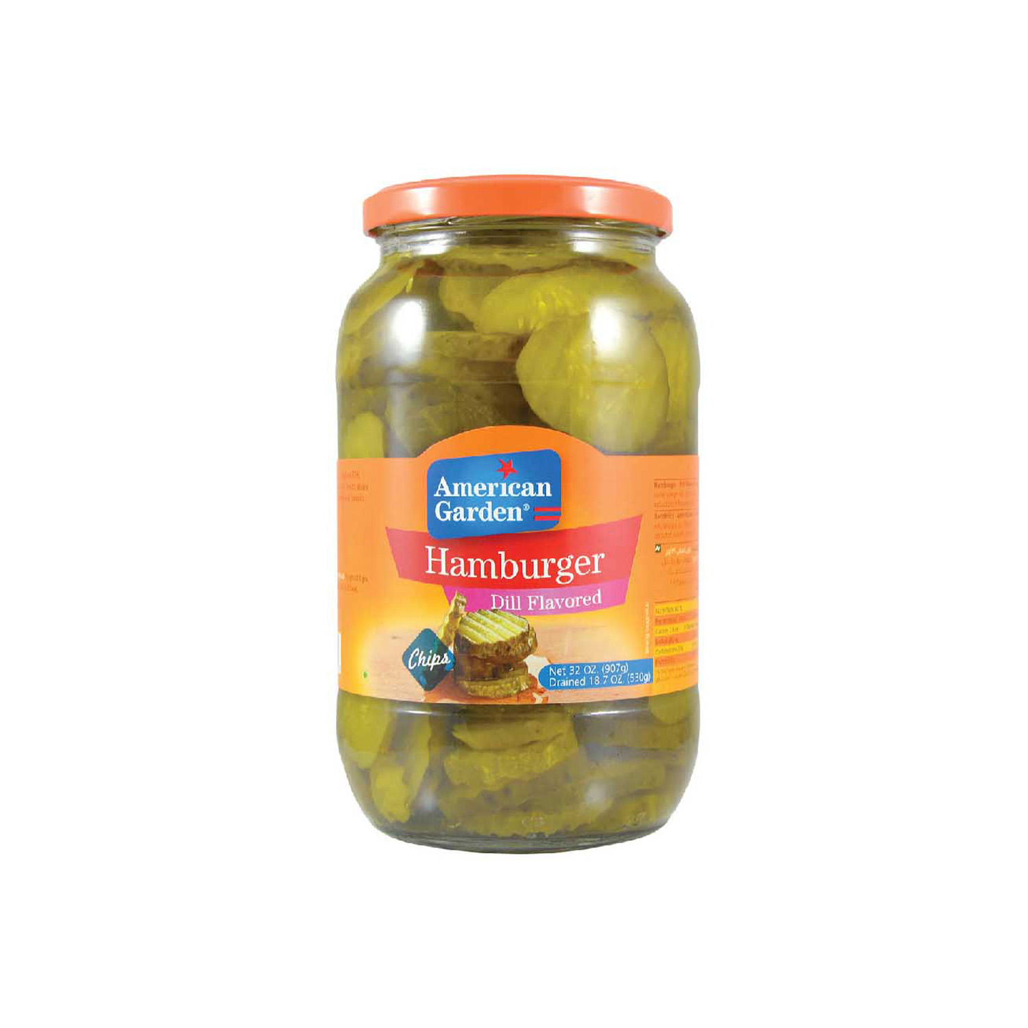 American Garden Hamburger Dill Chips 32 ounces