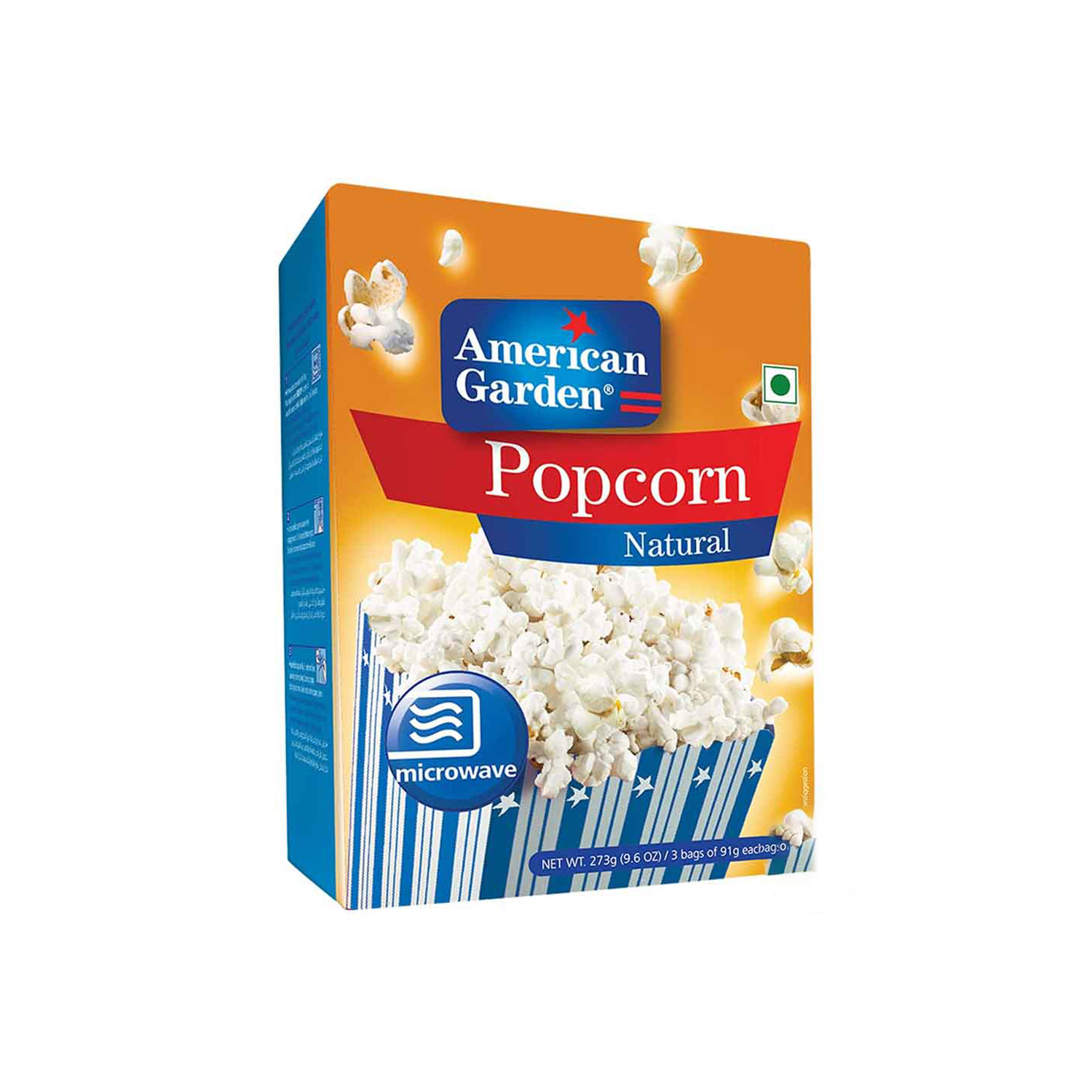American Garden Microwave Popcorn Natural 273 grams