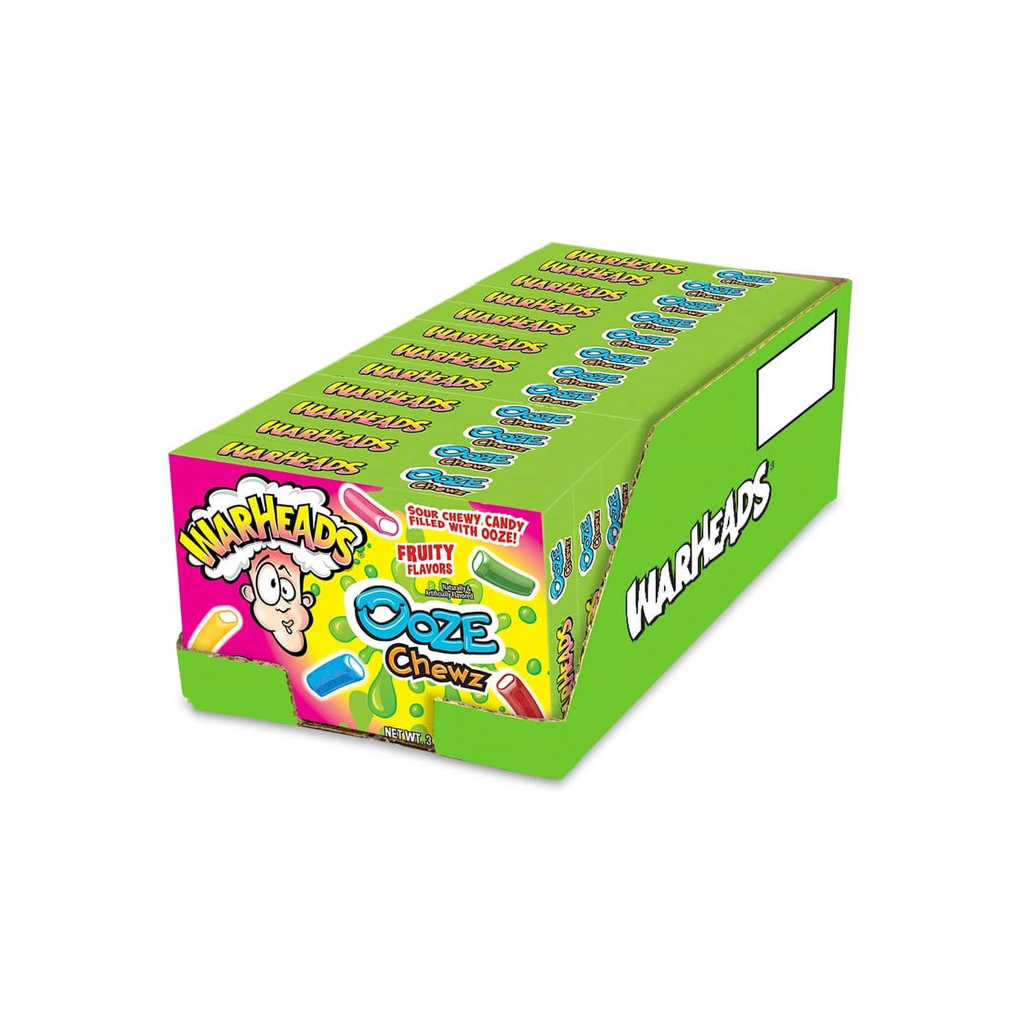 Warheads Ooze Chewz Theater Box Candy 99 grams