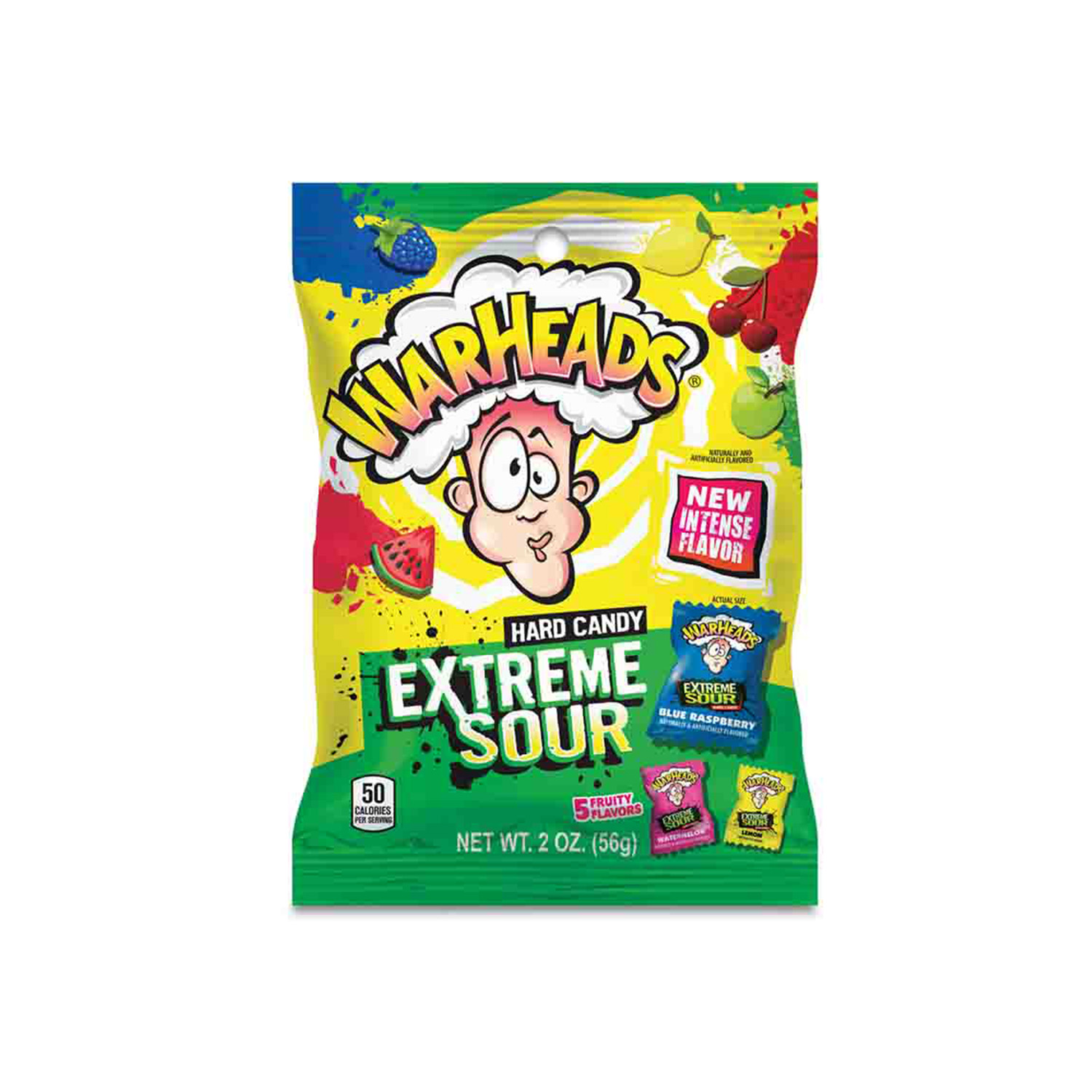Warheads Extreme Sour Hard Candy 56 grams