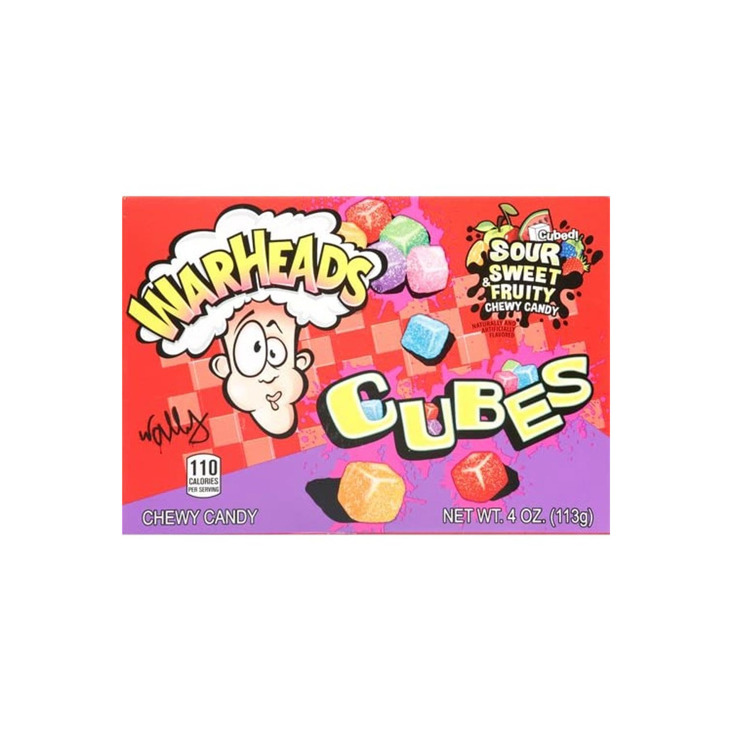 Warheads Chewy Cubes 113  grams