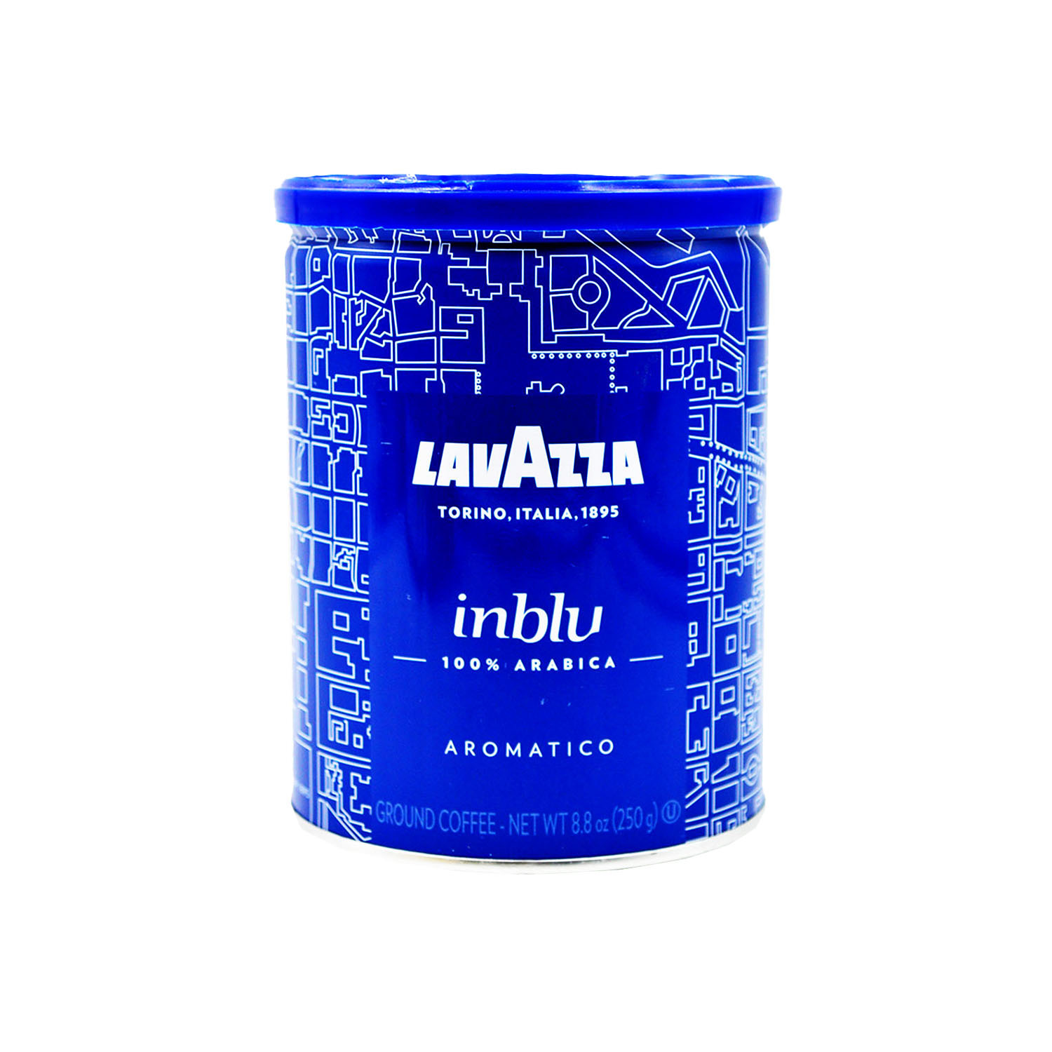 Lavazza Espresso Inblu Aromatico Arabica Caffe Macinato 250 grams