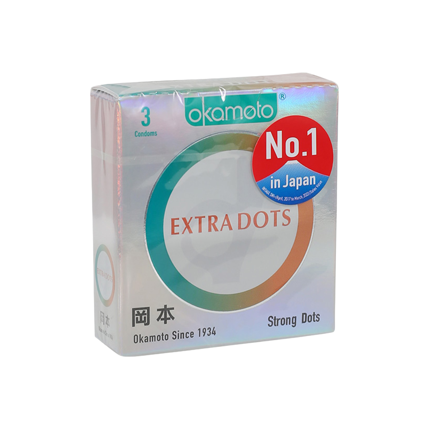 Okamoto Ok Series Extra Dots 3 Pieces