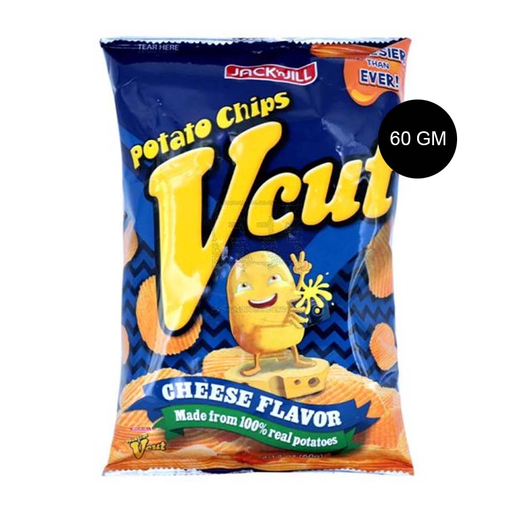 Jack N Jill V Cut Potato Chips Cheese Flavor 60 grams
