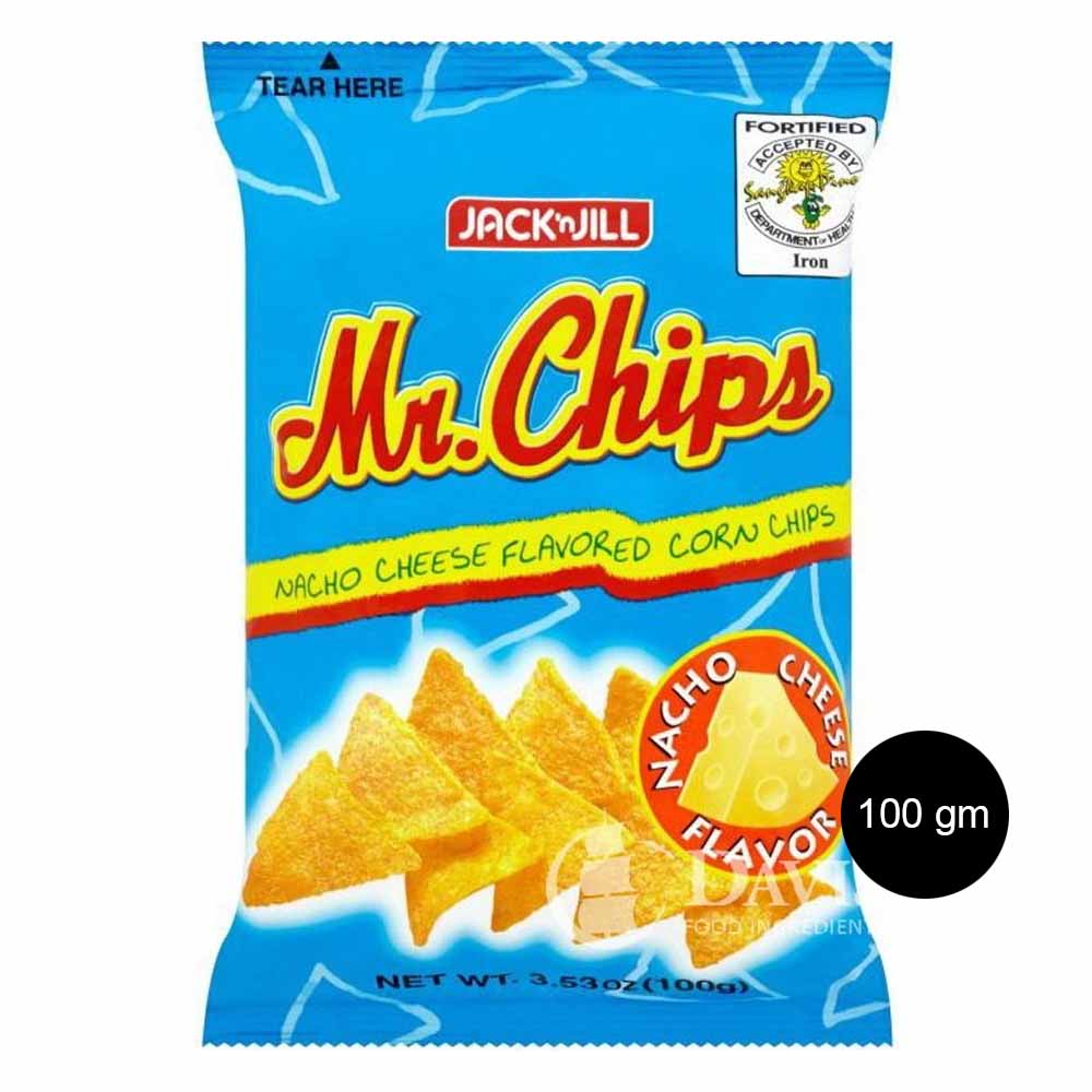 Jack N Jill Mr. Chips Nacho Cheese Flavored Corn Chips 100 grams
