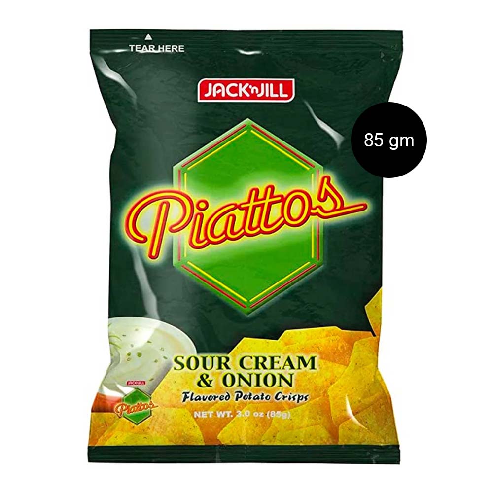 Jack N Jill Piattos Sour Cream & Onion 85 grams