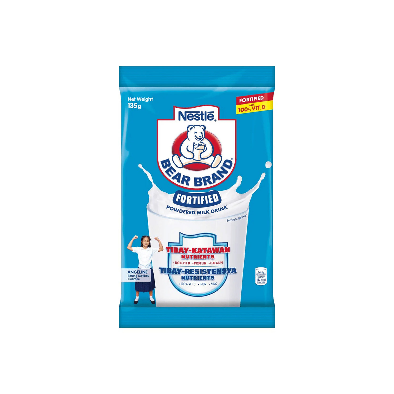 Nestle Bear Brand Fortified Powdered Milk 135 grams