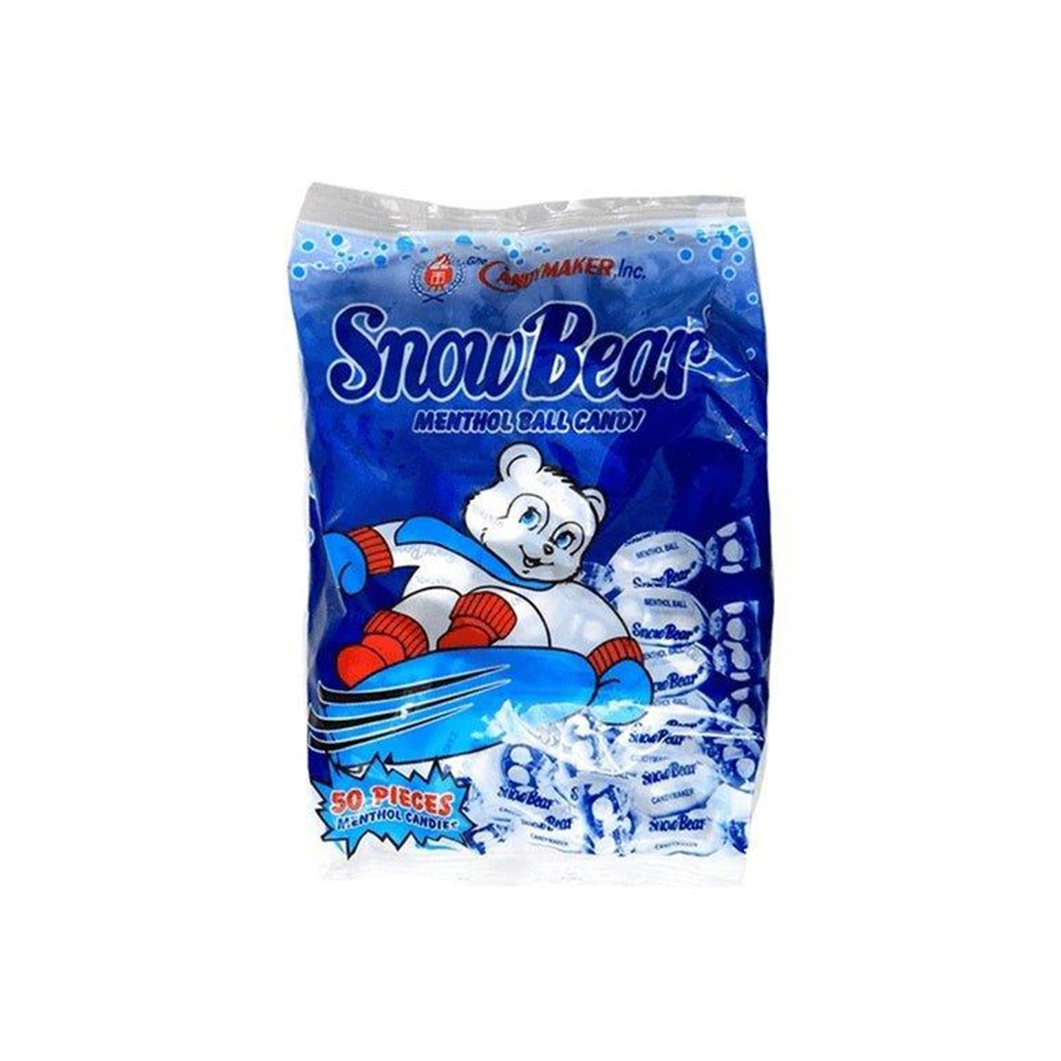 Snowbear Menthol Ball Candy 230 grams