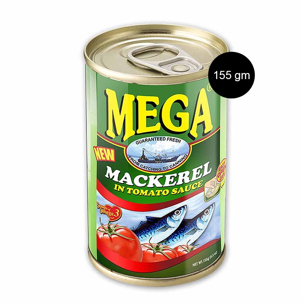 Mega Mackerel In Tomato Sauce 155 grams