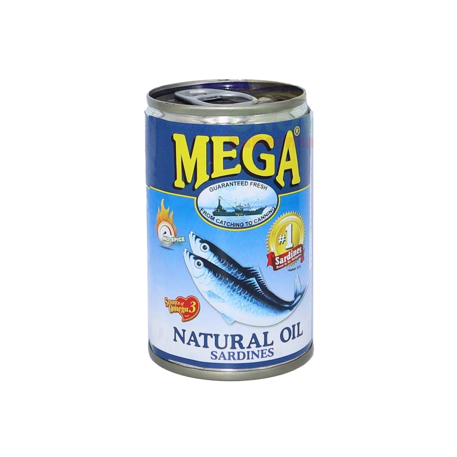 Mega Sardines Innatural Oil 155 grams