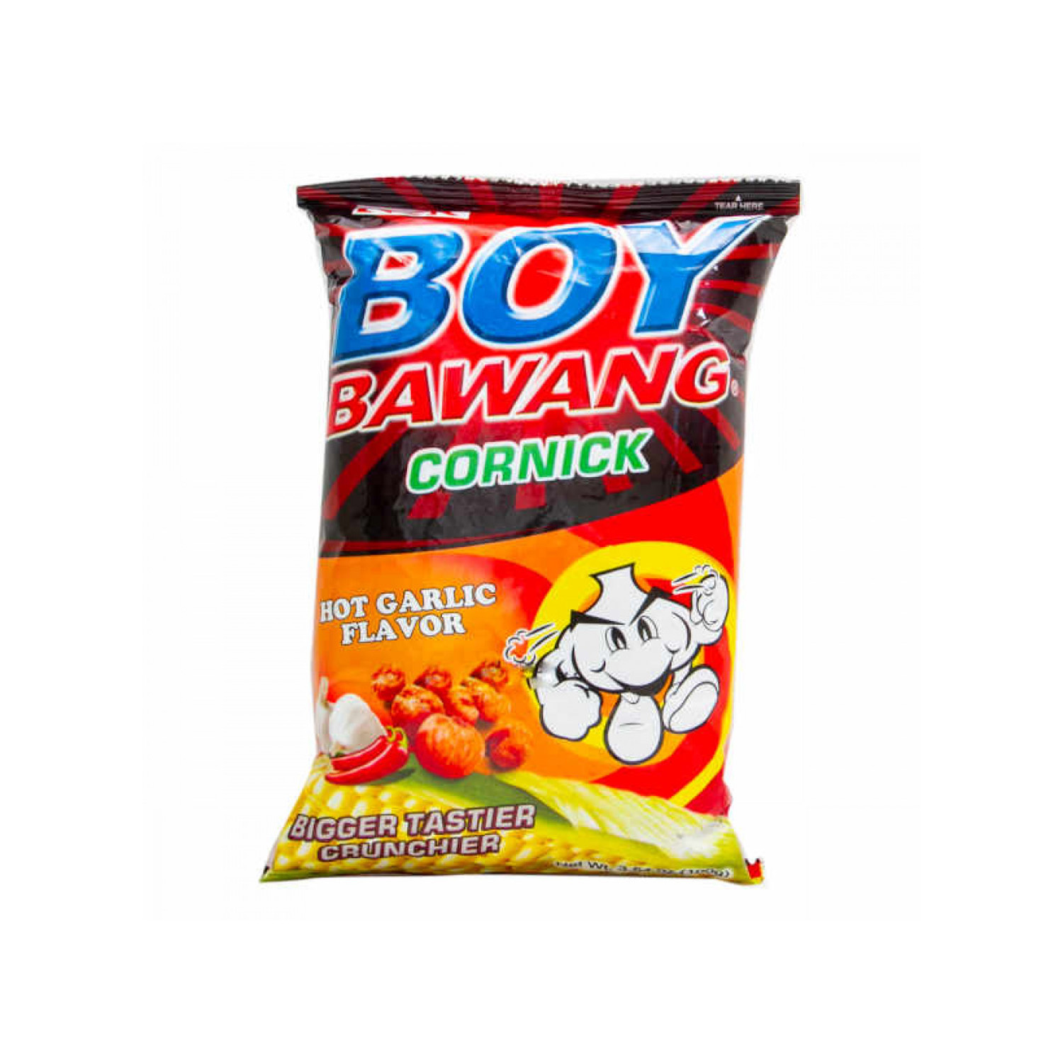 Boy Bawang Cornick Hot Garlic Flavor 90 grams