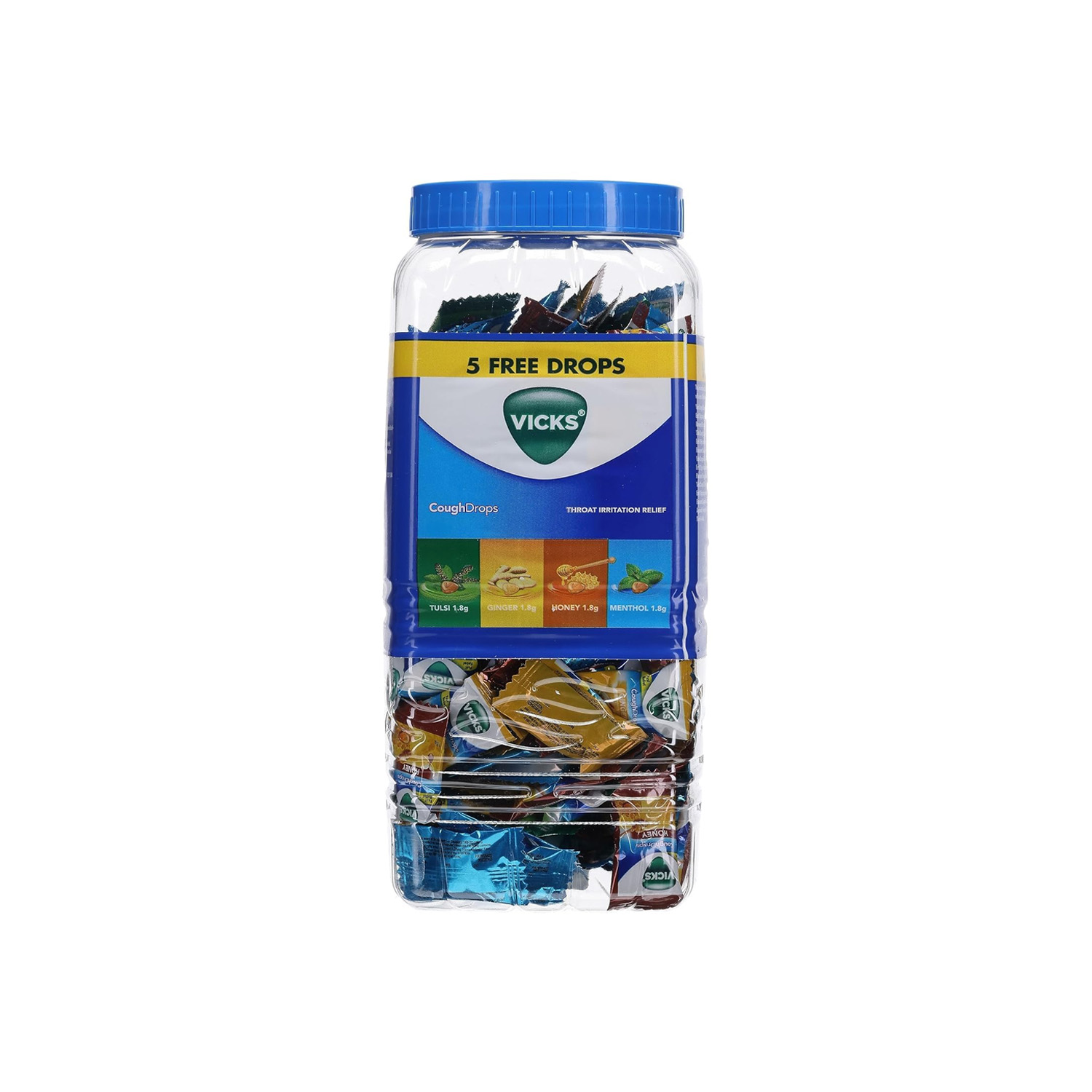 Vick Cough Drops Jar 210N ( 205 + 5Free ) 32 x 1.8 grams