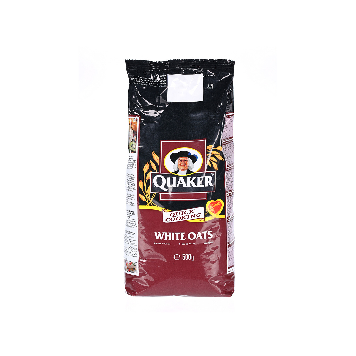 Quaker White Oats Packet 500 grams