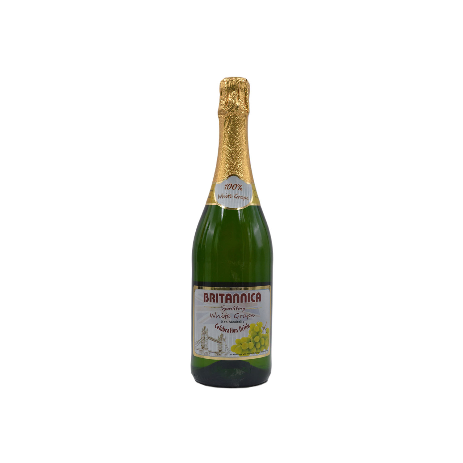 Britannica Sparkling White Grape Non Alcoholic Celebration Drink 750 millilitres