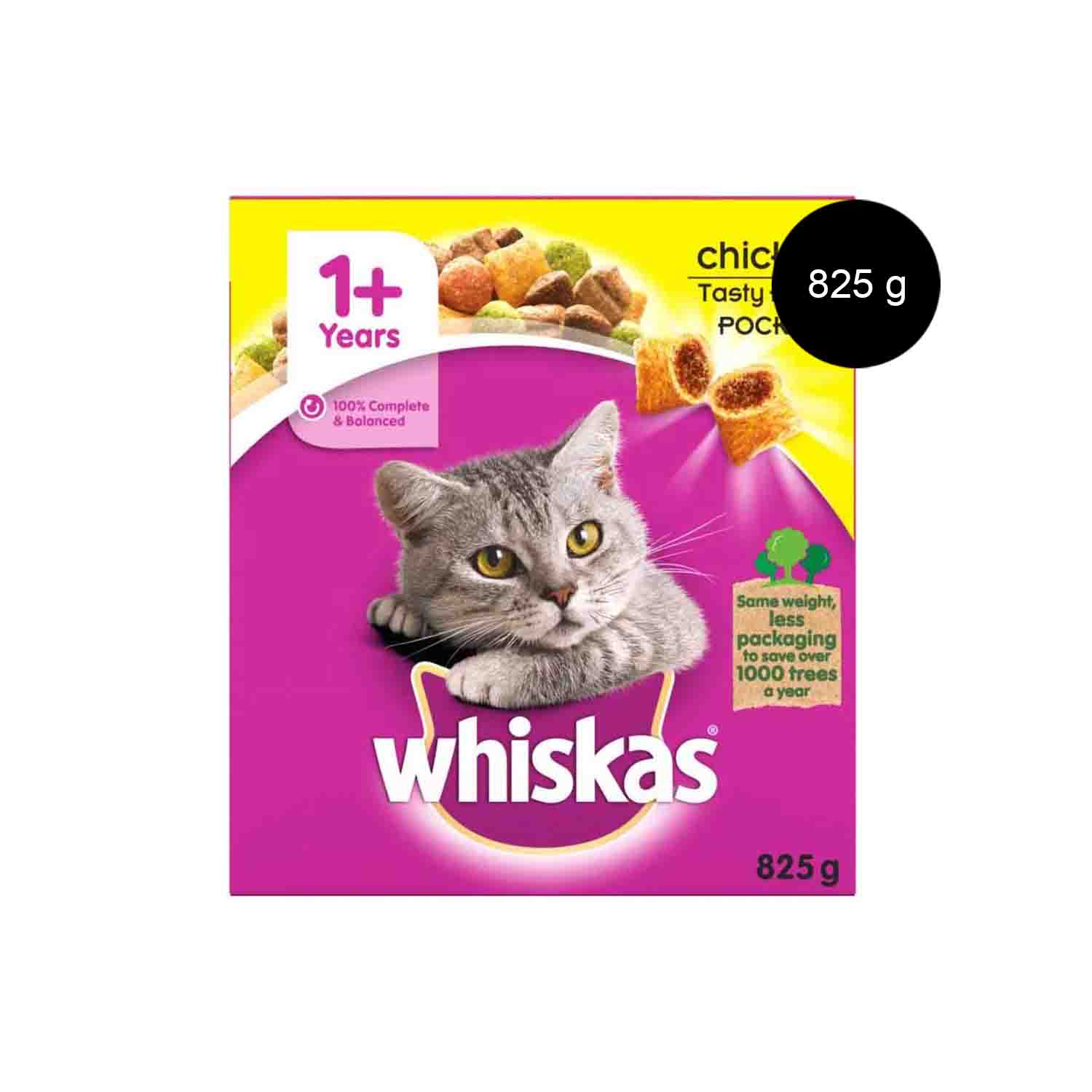 Whiskas 1+ Years Chicken Flavour 825 grams