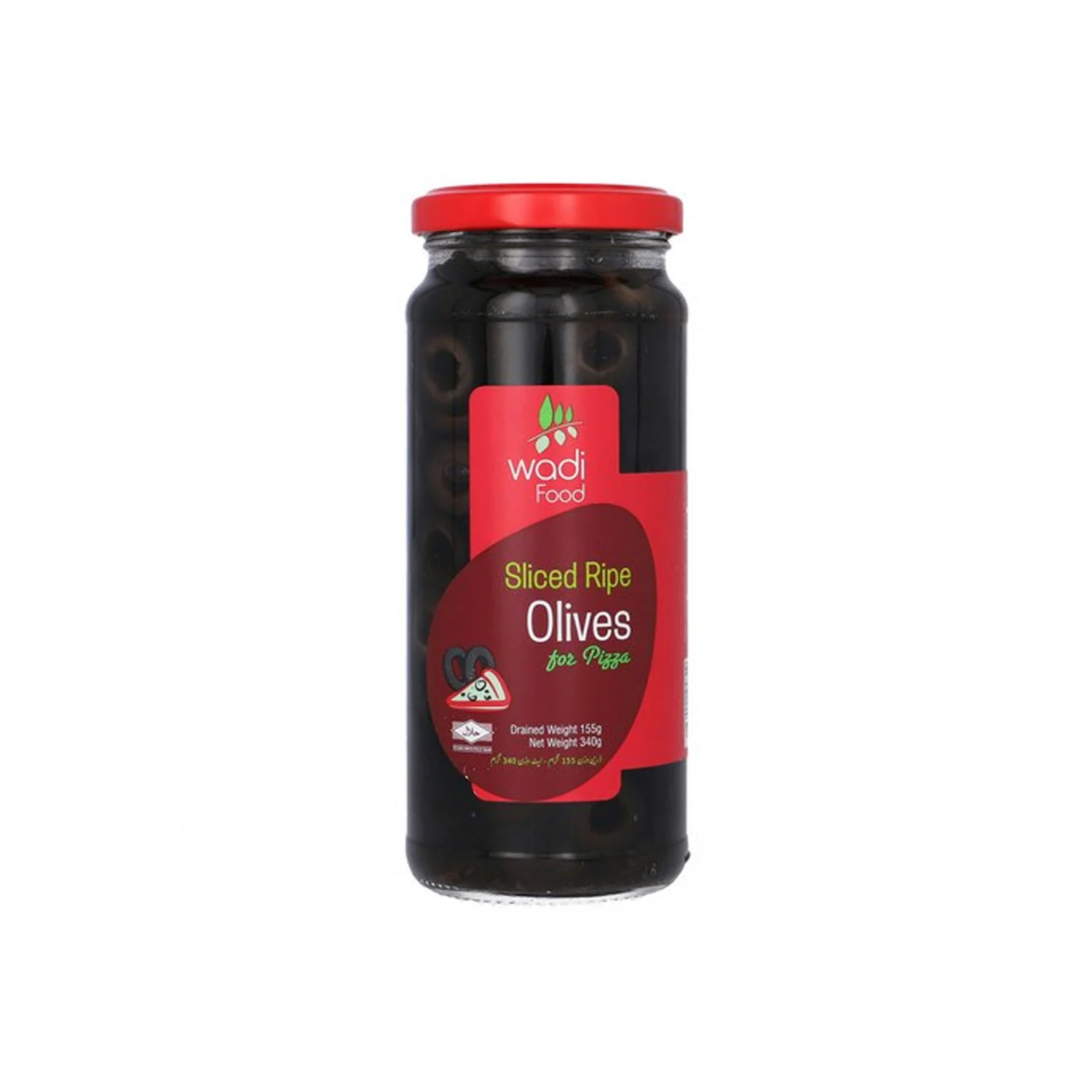 Black Olive Sliced Wadi 340 grams