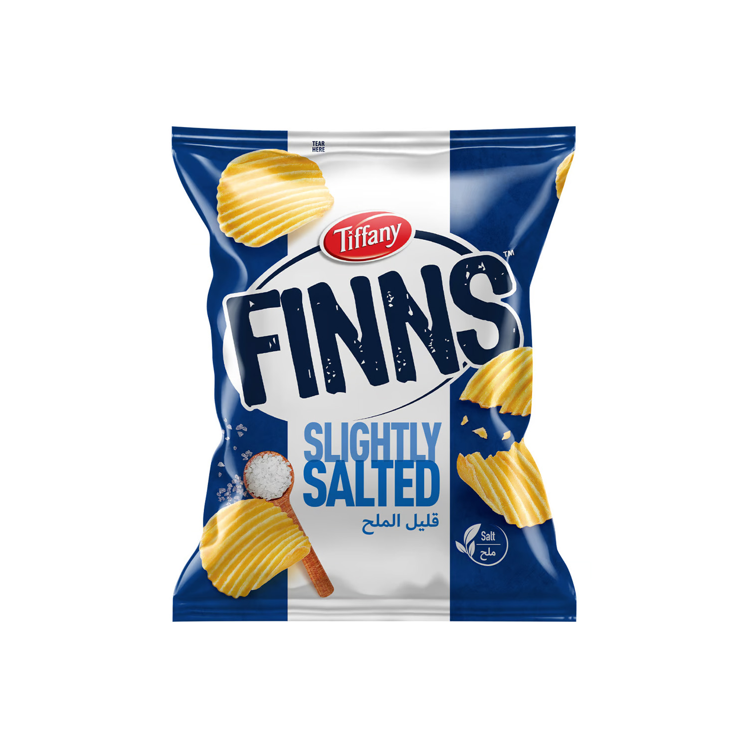 Tiffany Finns Crinkled Potato Salt Chips 12 grams