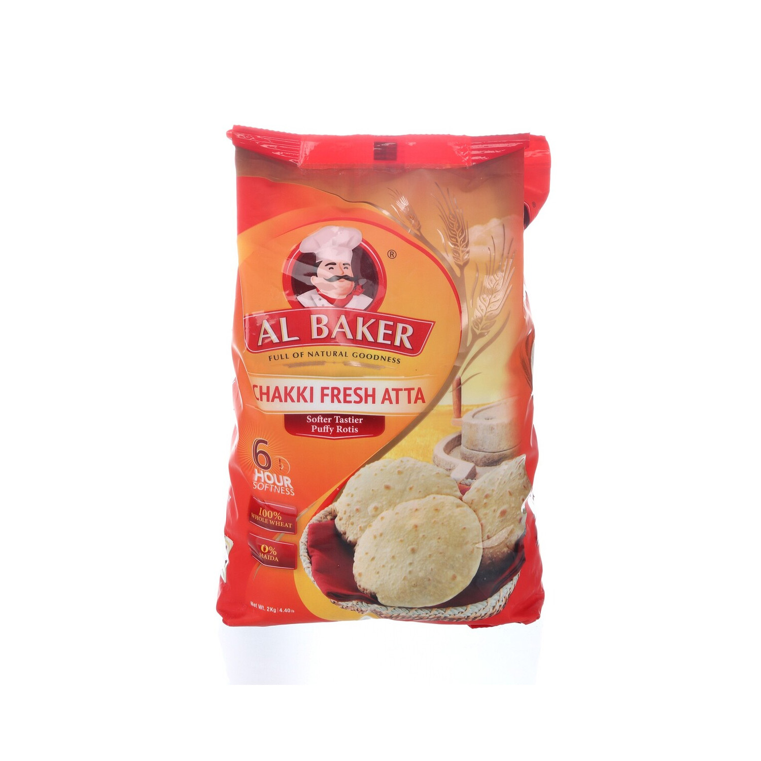 Al Baker Atta Chakki Fresh 2 kilograms