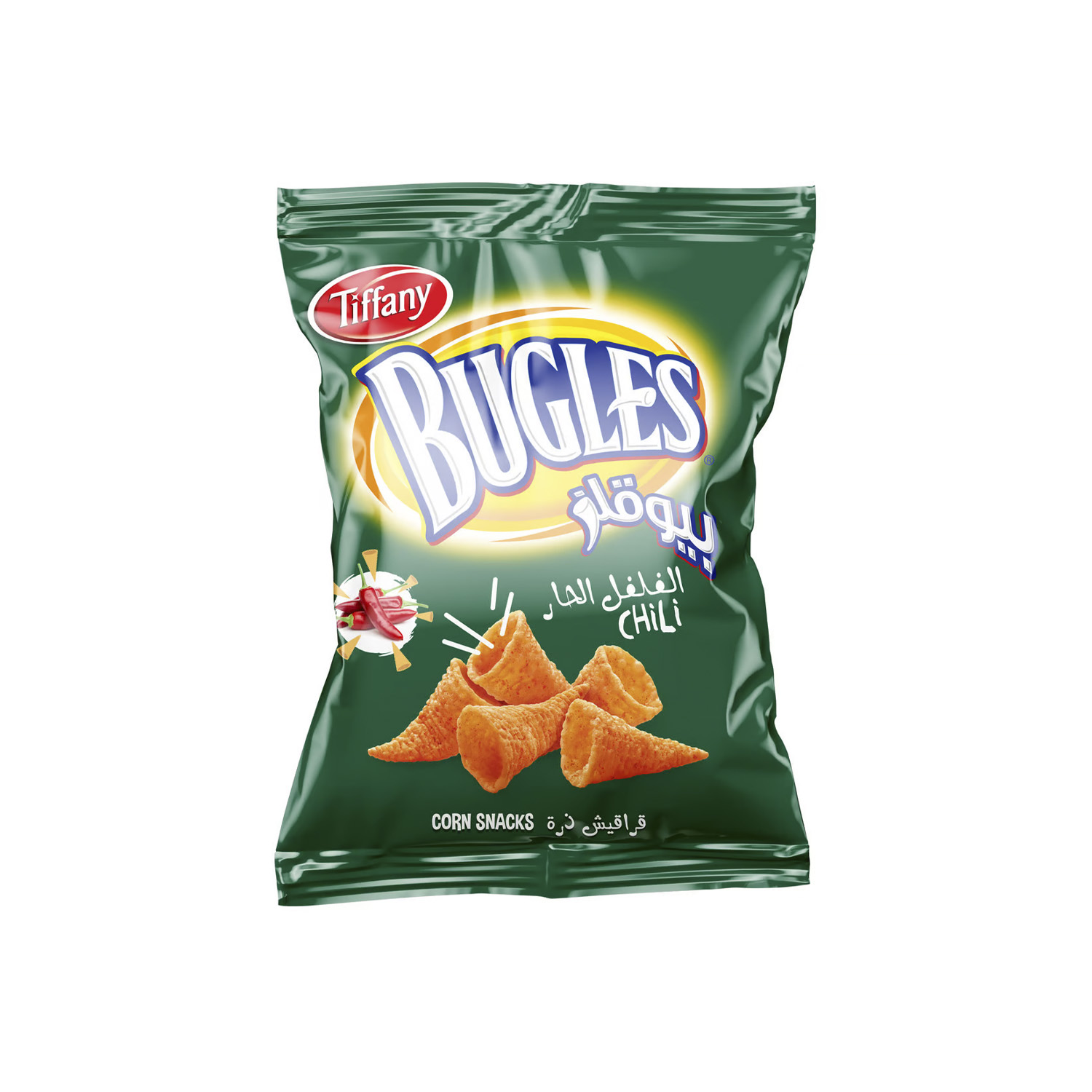 Bugles Corn Snacks Chilli 145 grams