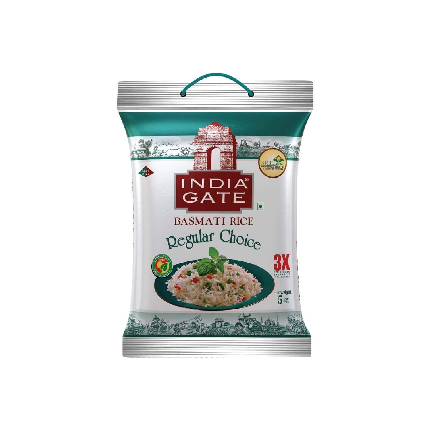 India Gate Regular Choice Basmati Rice 5 kilograms