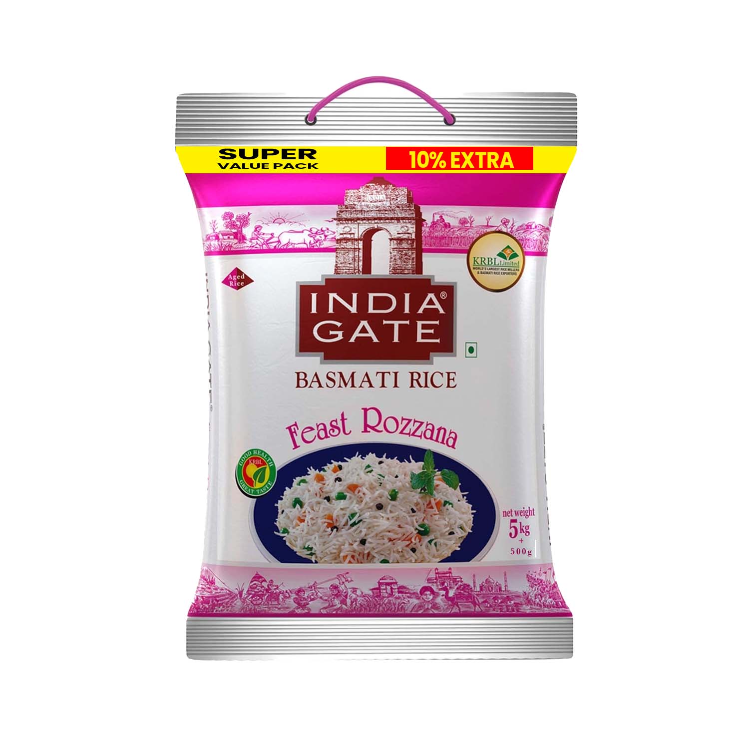 India Gate Feast Rozzana Basmati Rice 5.5 kilograms