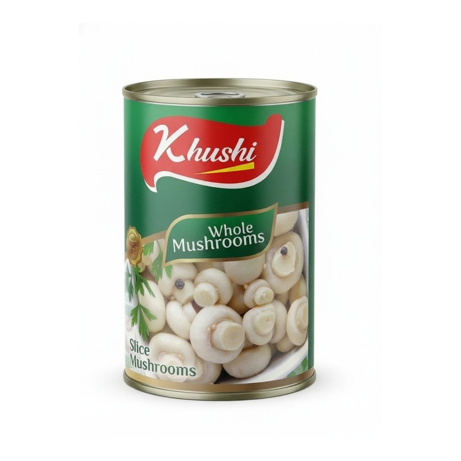 Khushi Whole Mushrooms Can 400g
