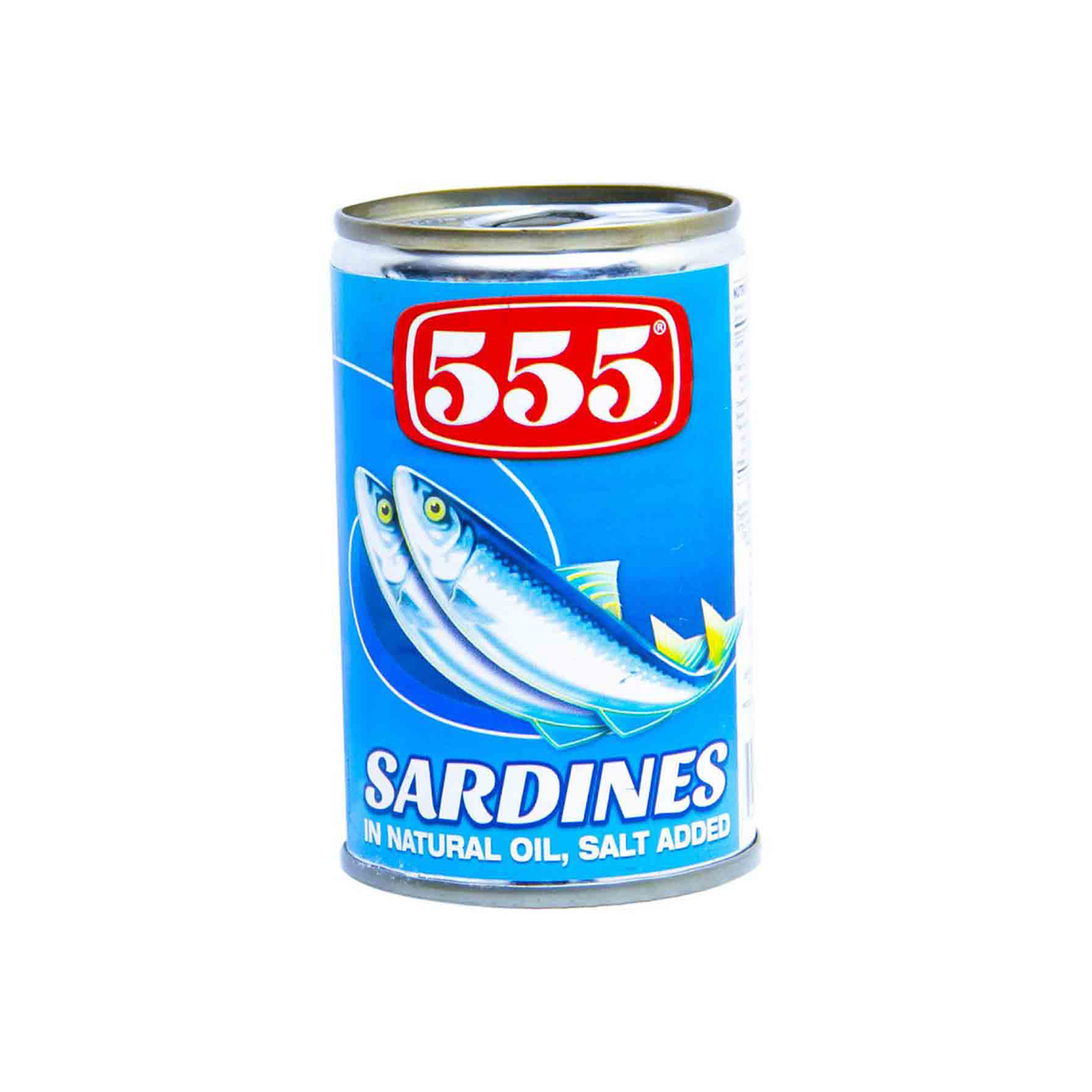 555 Sardines In Natural Oil Salt Added 155 grams