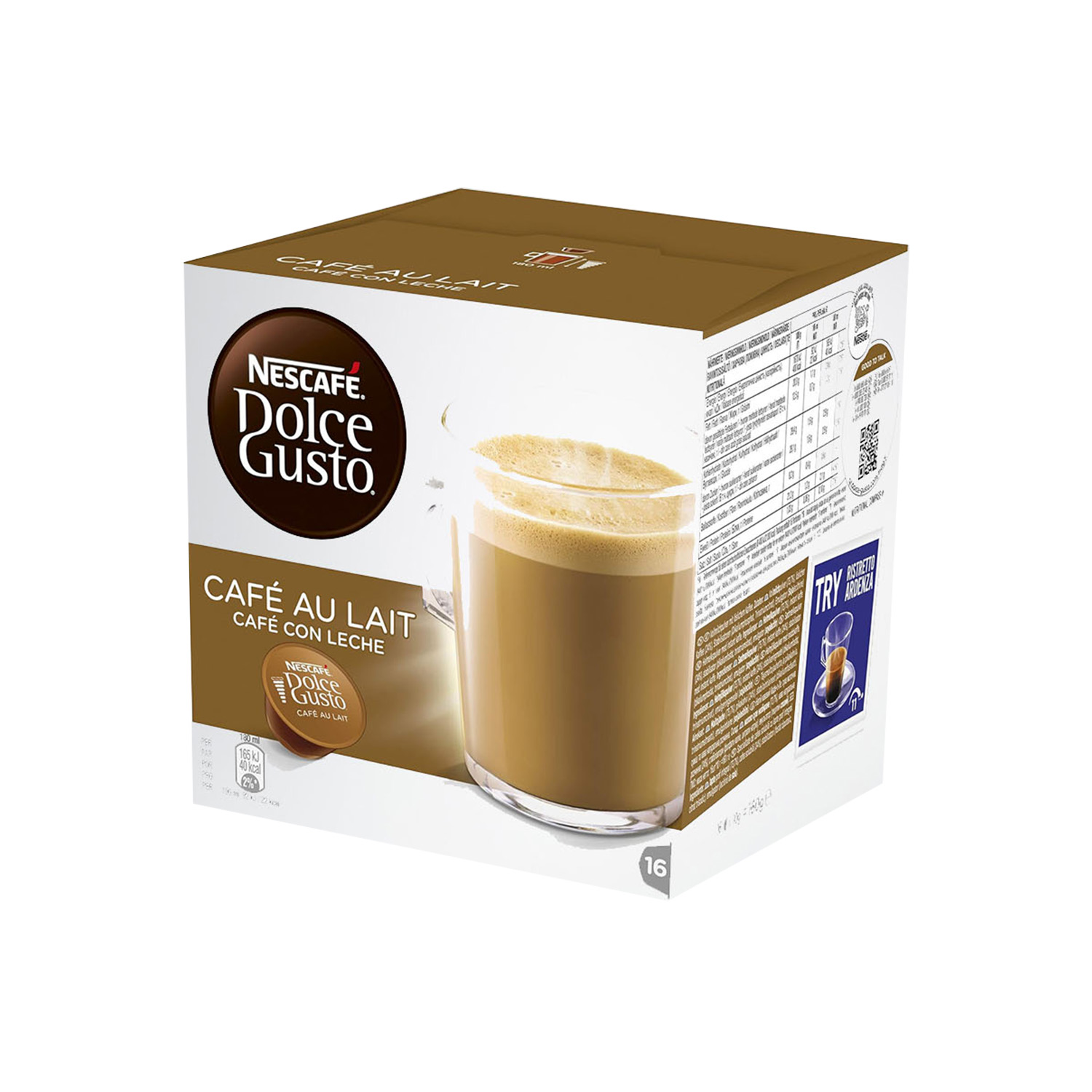 Nescafe Dolce Gusto  Cafe Au Lait 16 Capsules 160 grams