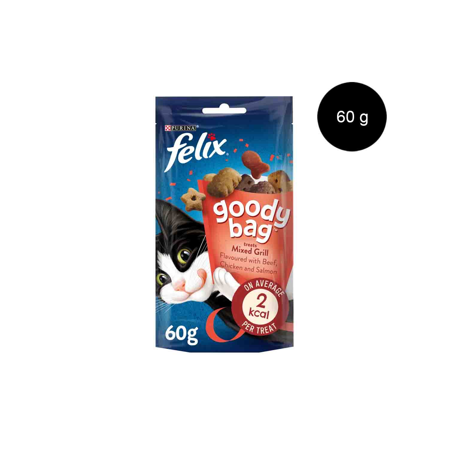 Purina Felix Goody Bag Mixed Grill-Beef Chicken & Salmon 60 grams