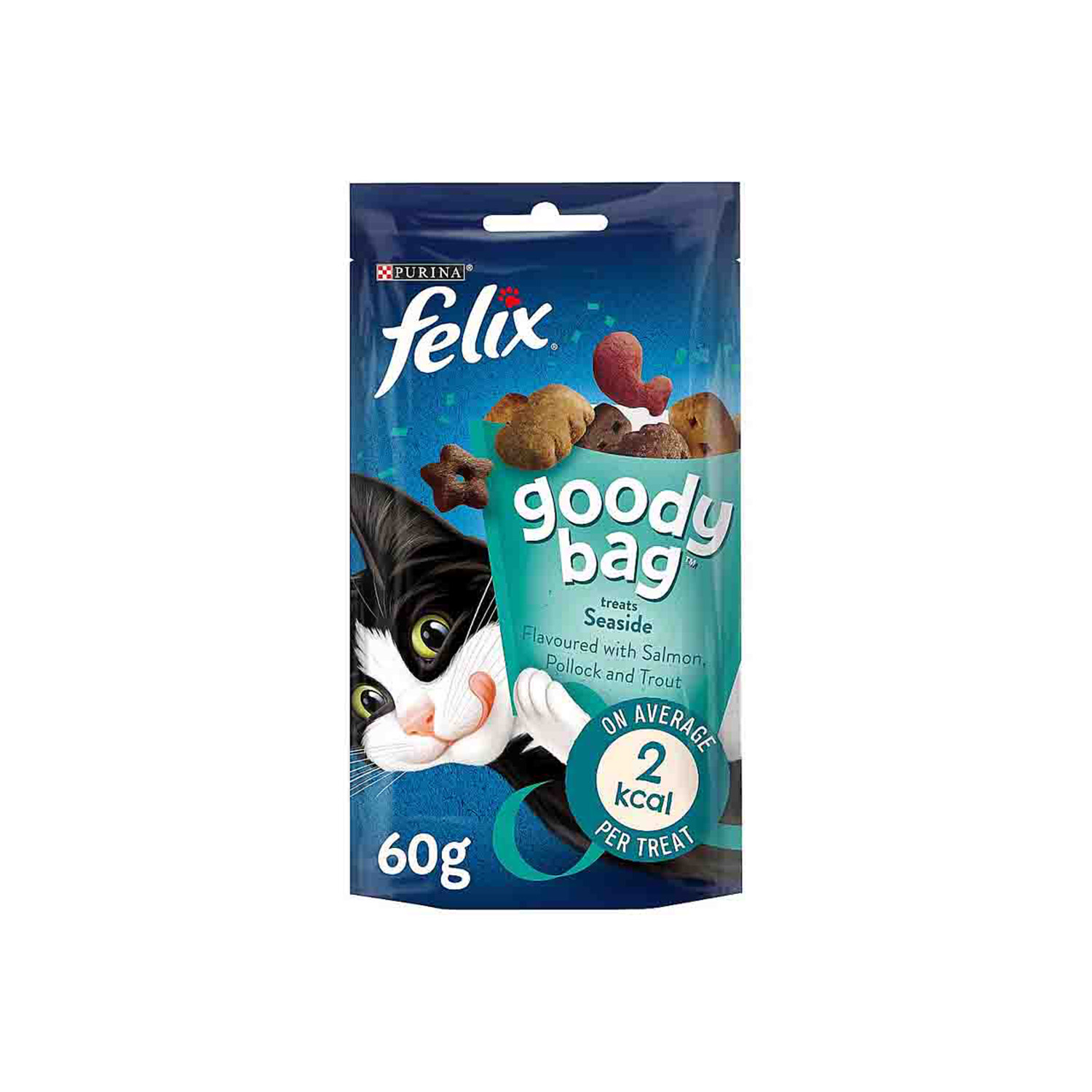 Purina Felix Goody Bag Seaside-Salmon Pollock & Trout 60 grams