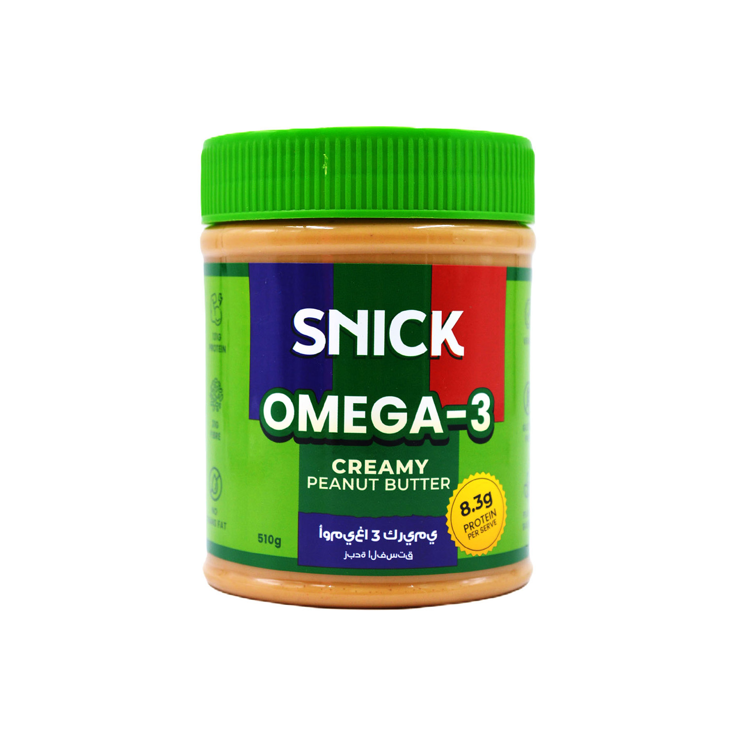 Snick Omega 3 Creamy Peanut Butter 510 grams