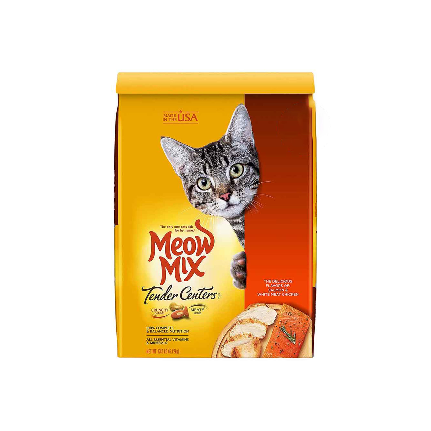 Meow Mix Tender Centre Salmon & White Meat Chicken 1.36 Kilograms