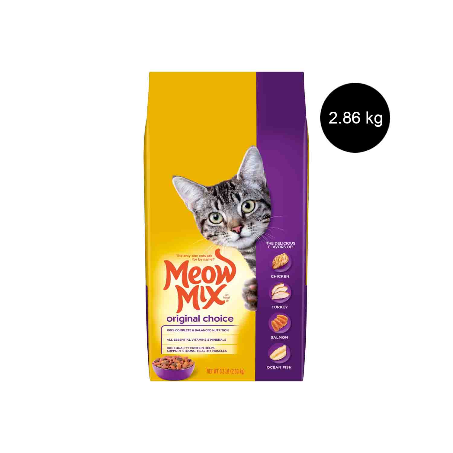 Meow Mix Original Choice Pet Food 2.86 Kilograms