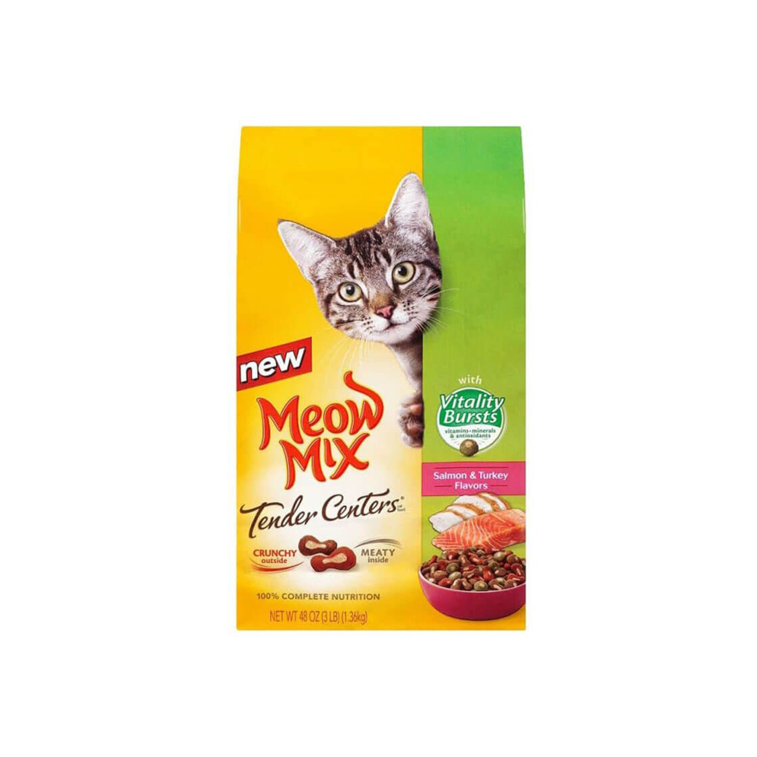 Meow Mix Tender Centre Salmon & Turkey 1.36 Kilograms