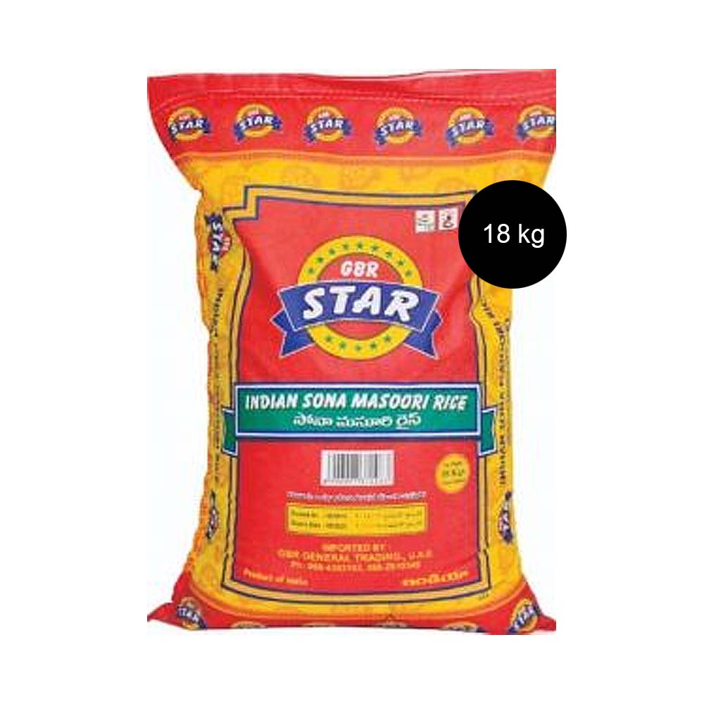 Star Gbr Sonamasoori Rice 18 Kilograms