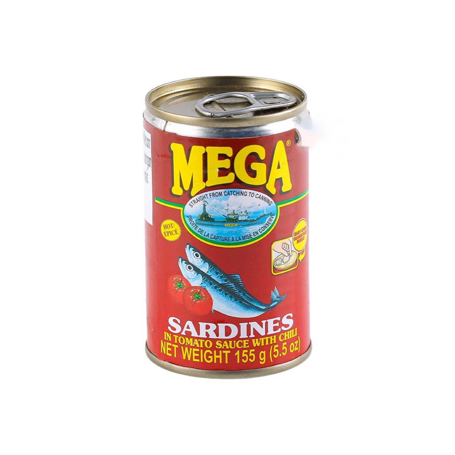 Mega Sardines In Tomato Sauce With Chili 155 grams
