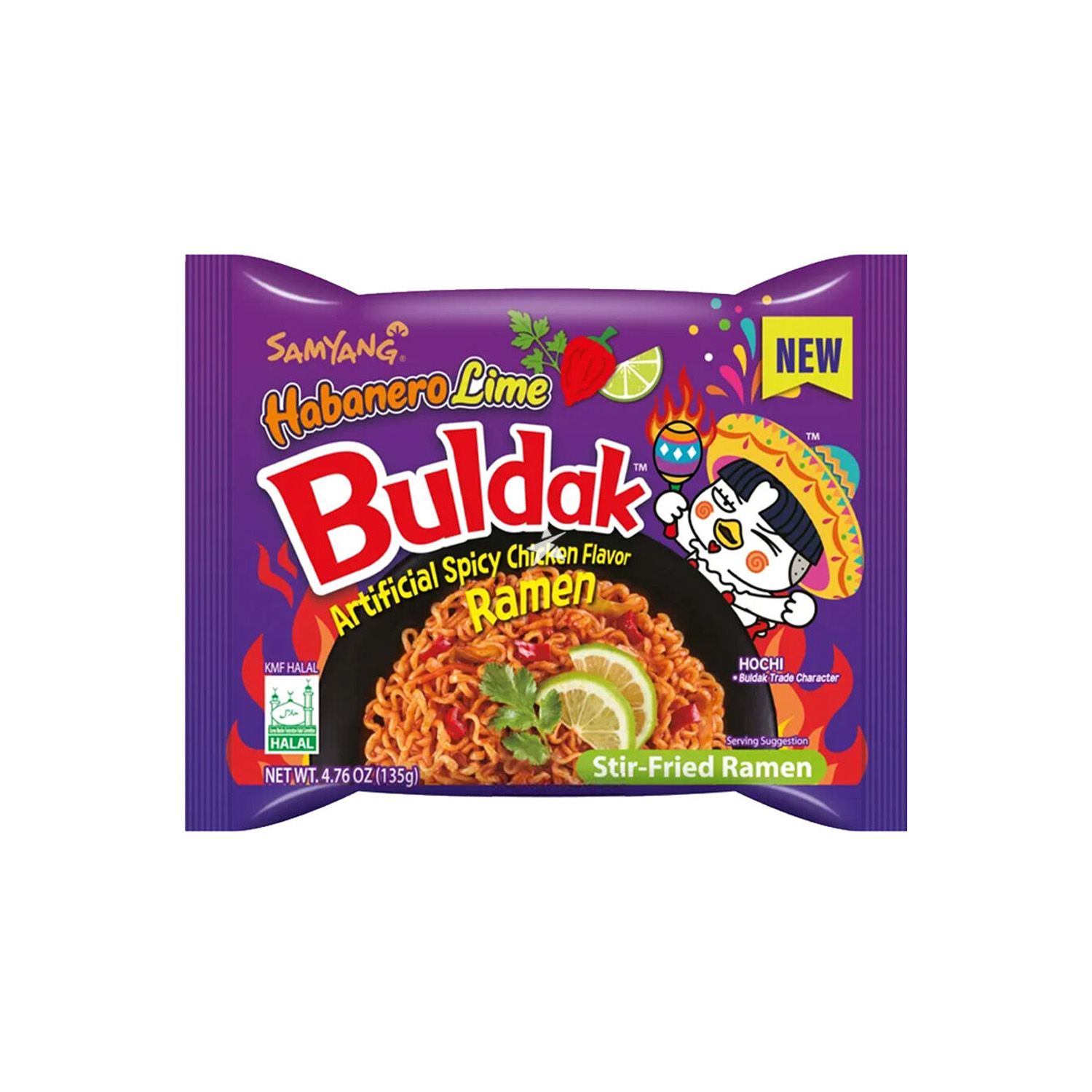Buldak Noodles Habanero Lime 140 grams