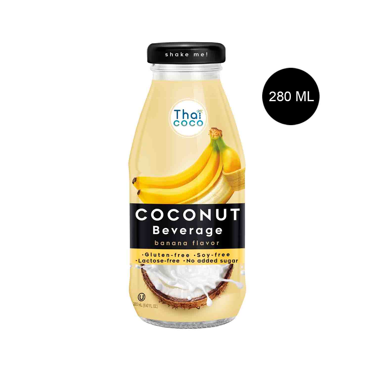 Thai Coco Coconut Beverage Banana Flavor 280 millilitres