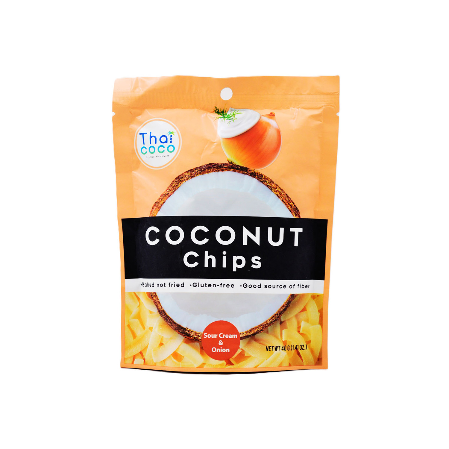 Thai Coco Coconut Chips Sour Cream & Onion 40 grams