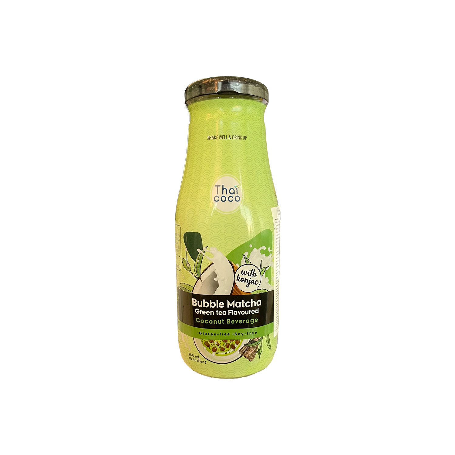 Thai Coco Bubble Matcha Green Tea Flavor Coconut 250 millilitres