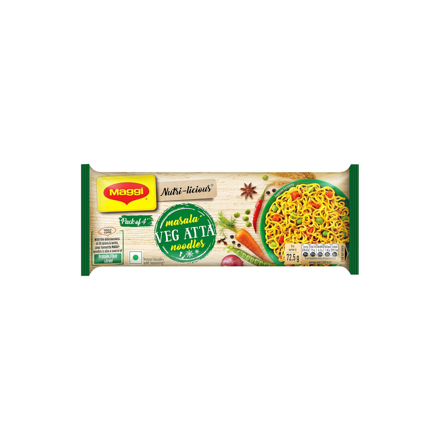 Maggi Masala Veg Atta Noodles 290 grams
