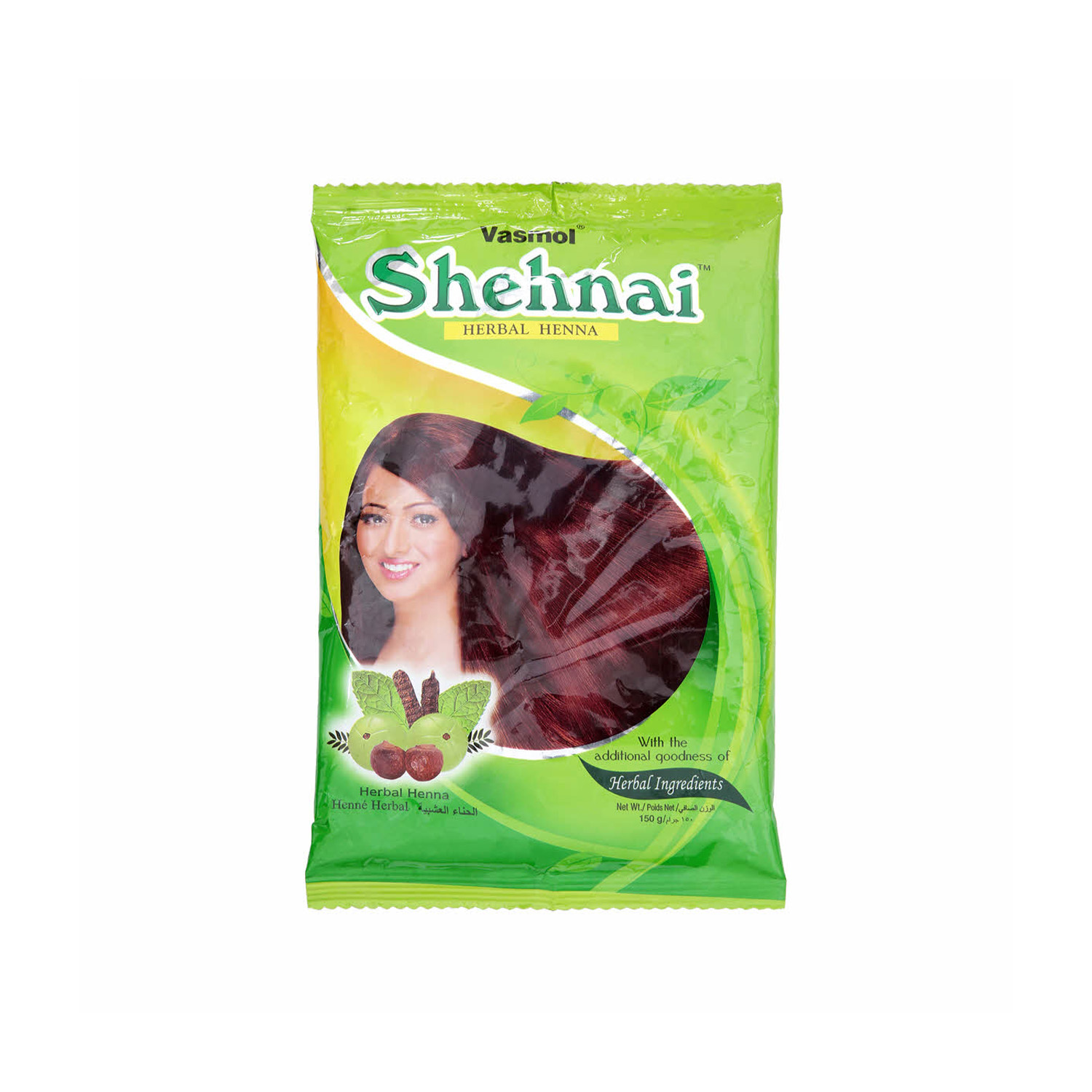Vasmol Shehnai Plus Henna Powder Dark Brown 150 grams