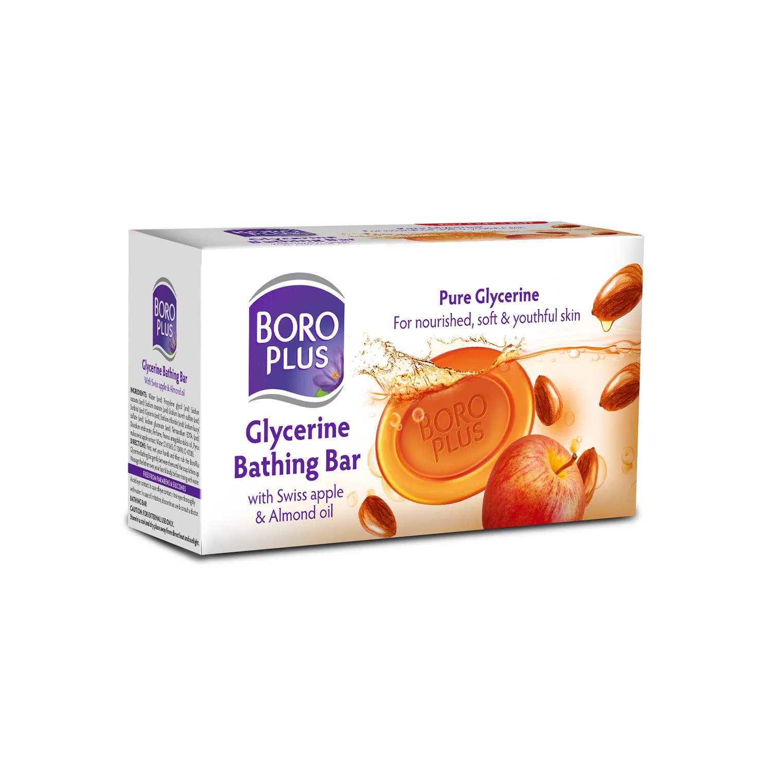 Himani Boroplus Glycerine Bathing Bar With Swiss Apple & Almond Oil 125 grams