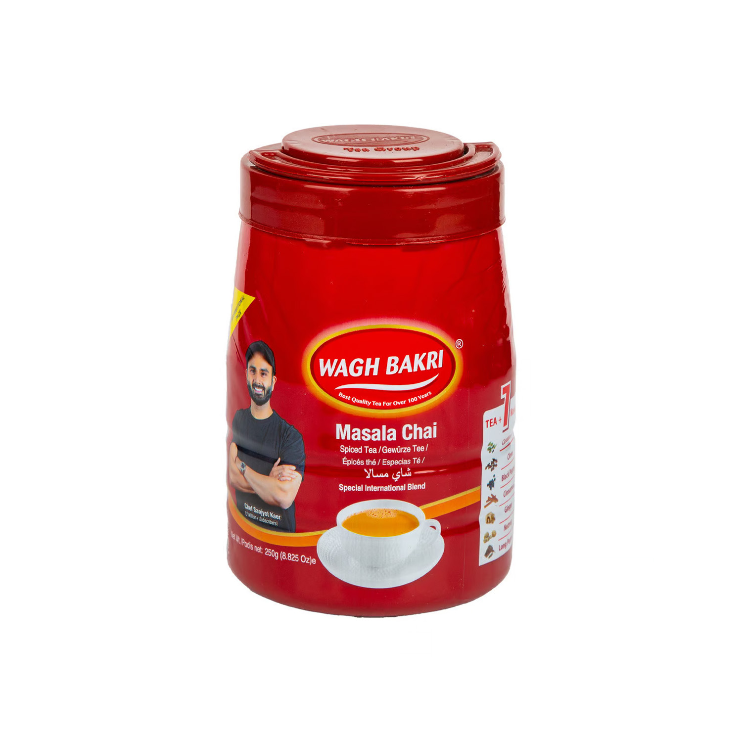 Wagh Bakri Masala Tea Pet Jar 250 grams