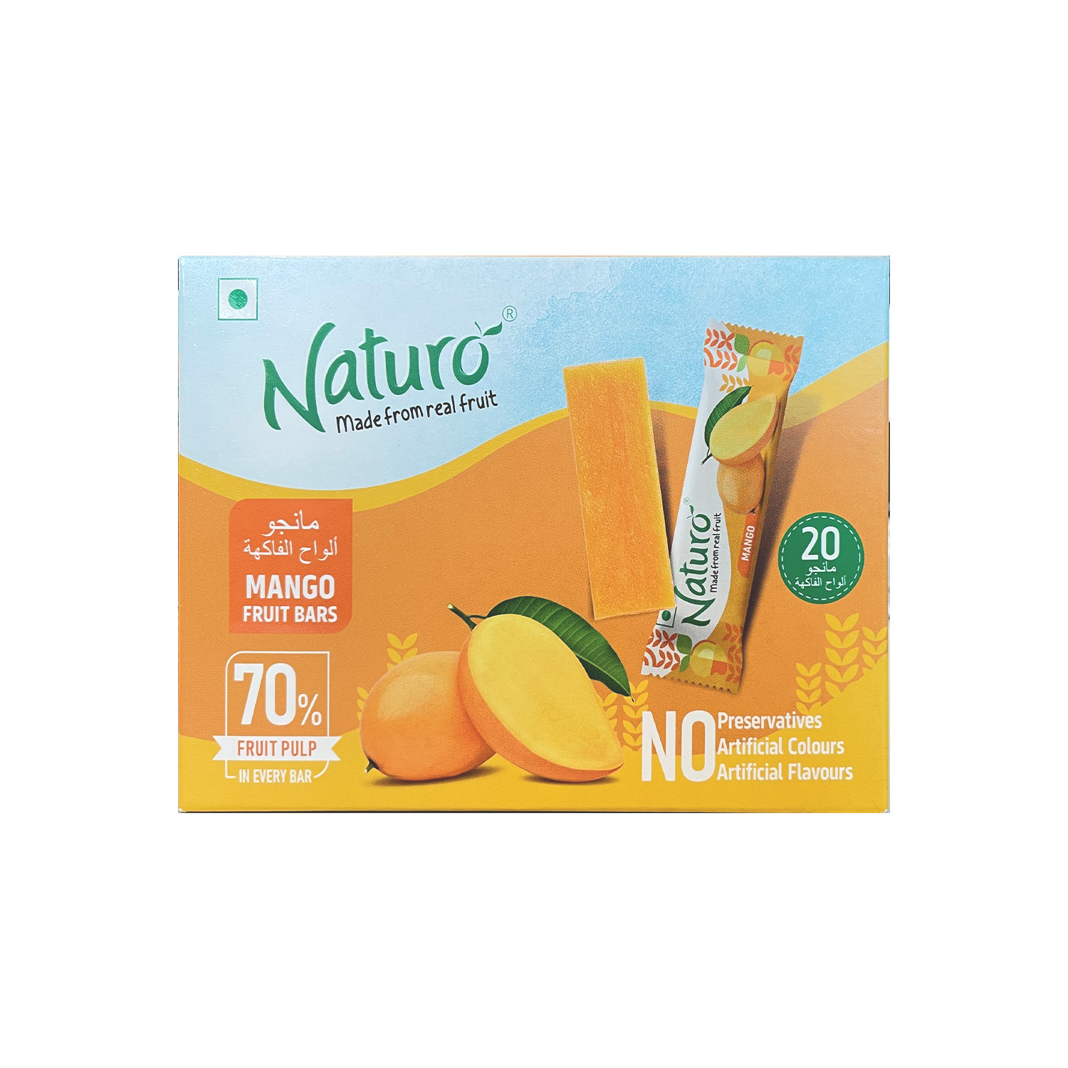 Naturo Mango Fruit Bars 140 grams
