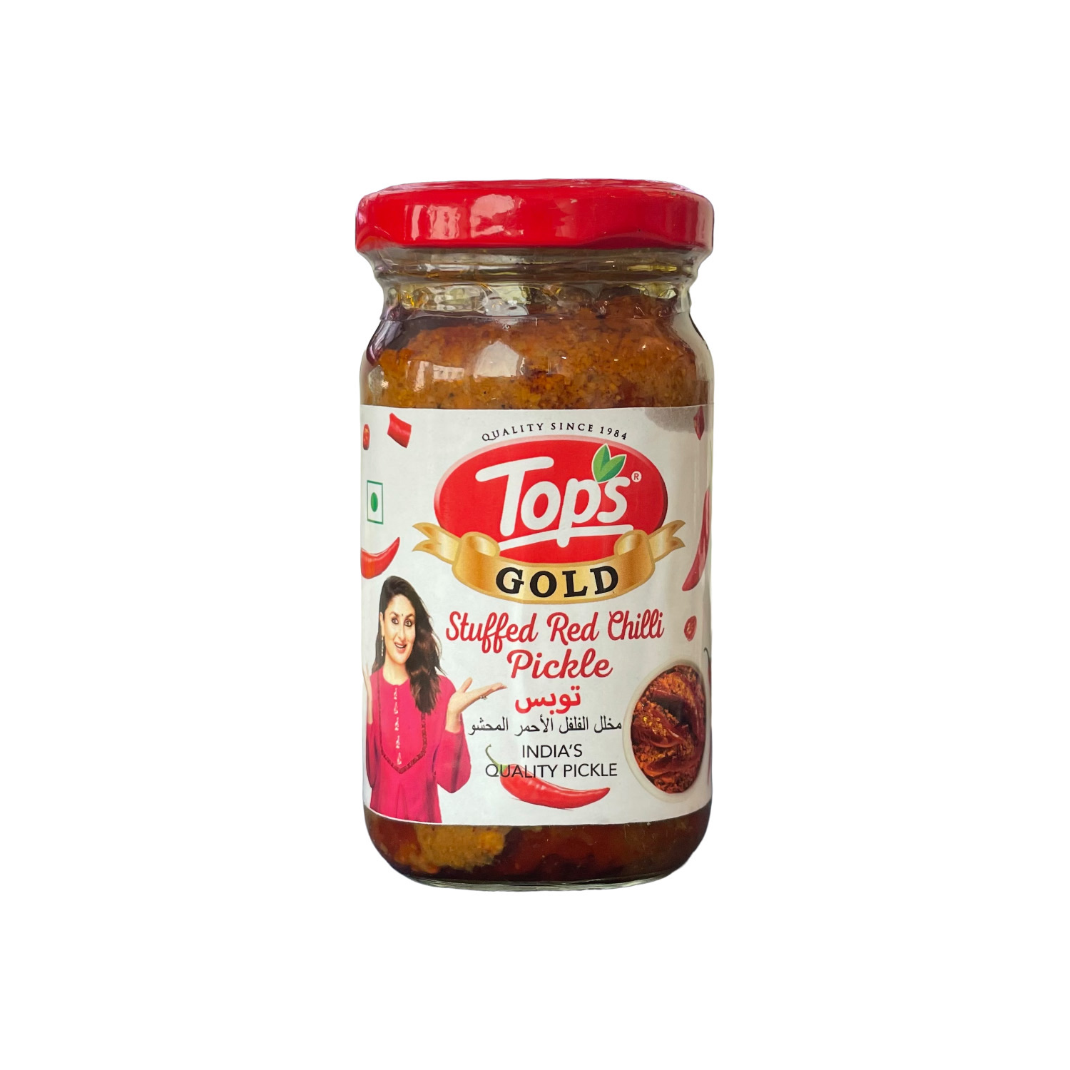 Tops Stuffed Red Chilli Pickle 200 grams