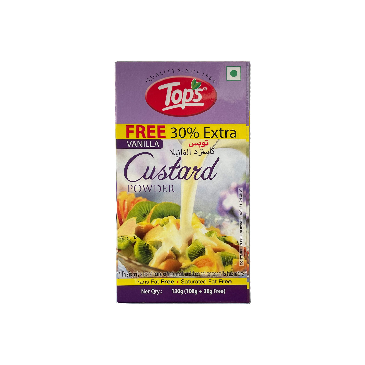 Tops Custard Powder Vanilla 130 grams