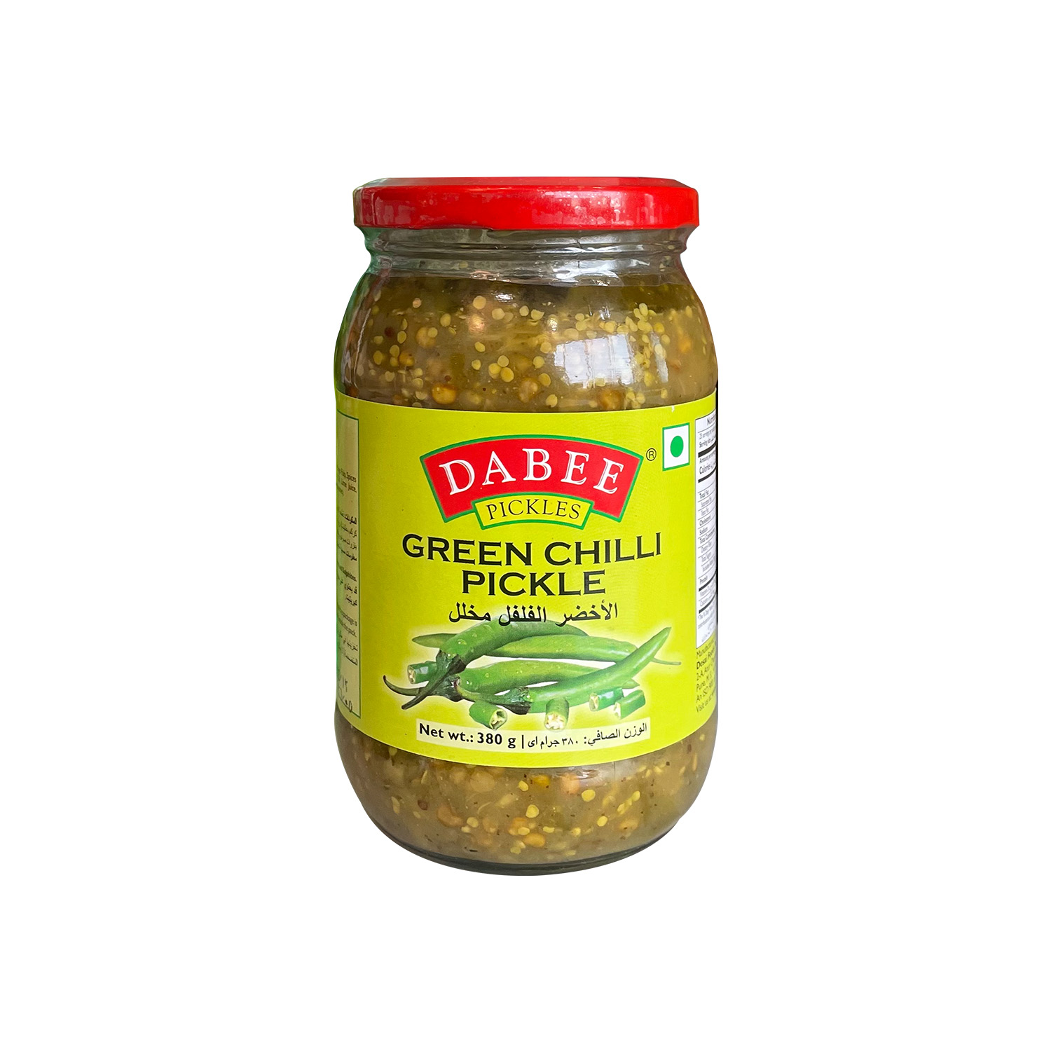 Dabee Green Chilli Pickle 380 grams