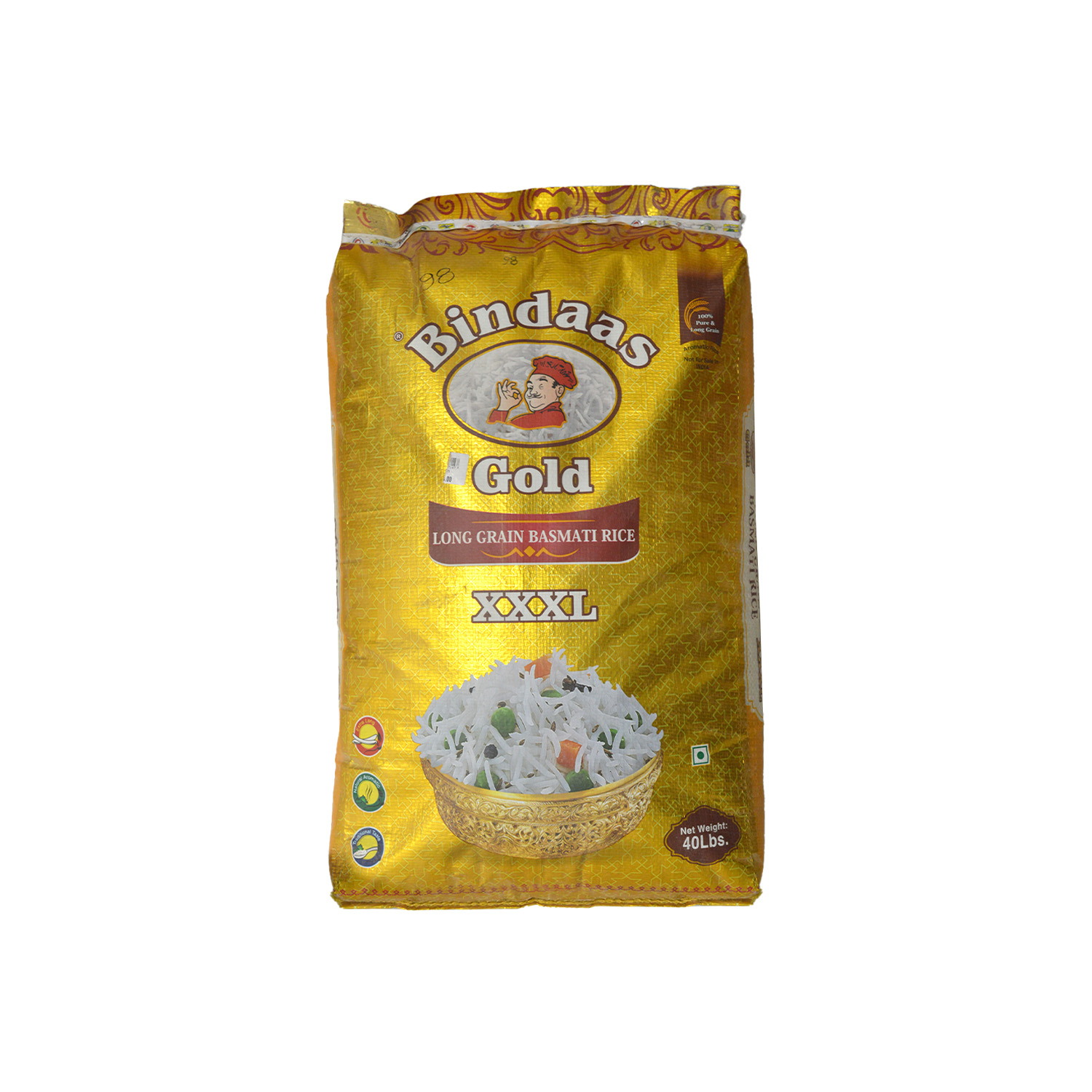 Bindas Gold Basmati Rice 18 kilograms